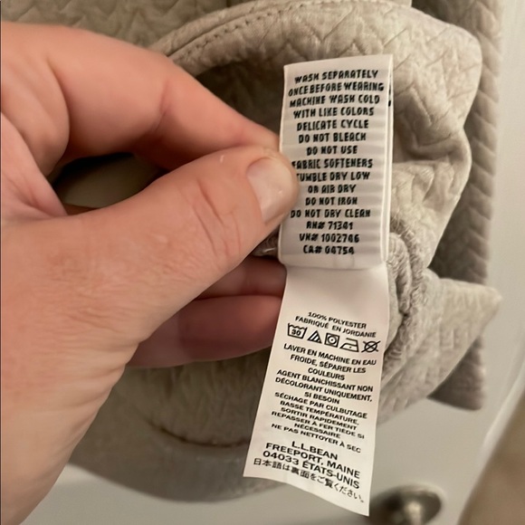 LL Bean Beige Half-Zip Sweater NWT 3x - Picture 4 of 7